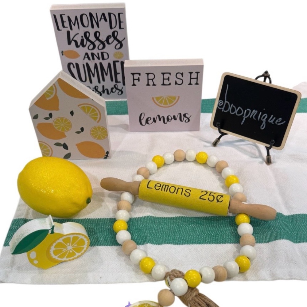 Lemon Kitchen Decor Set - Picture 3 of 4